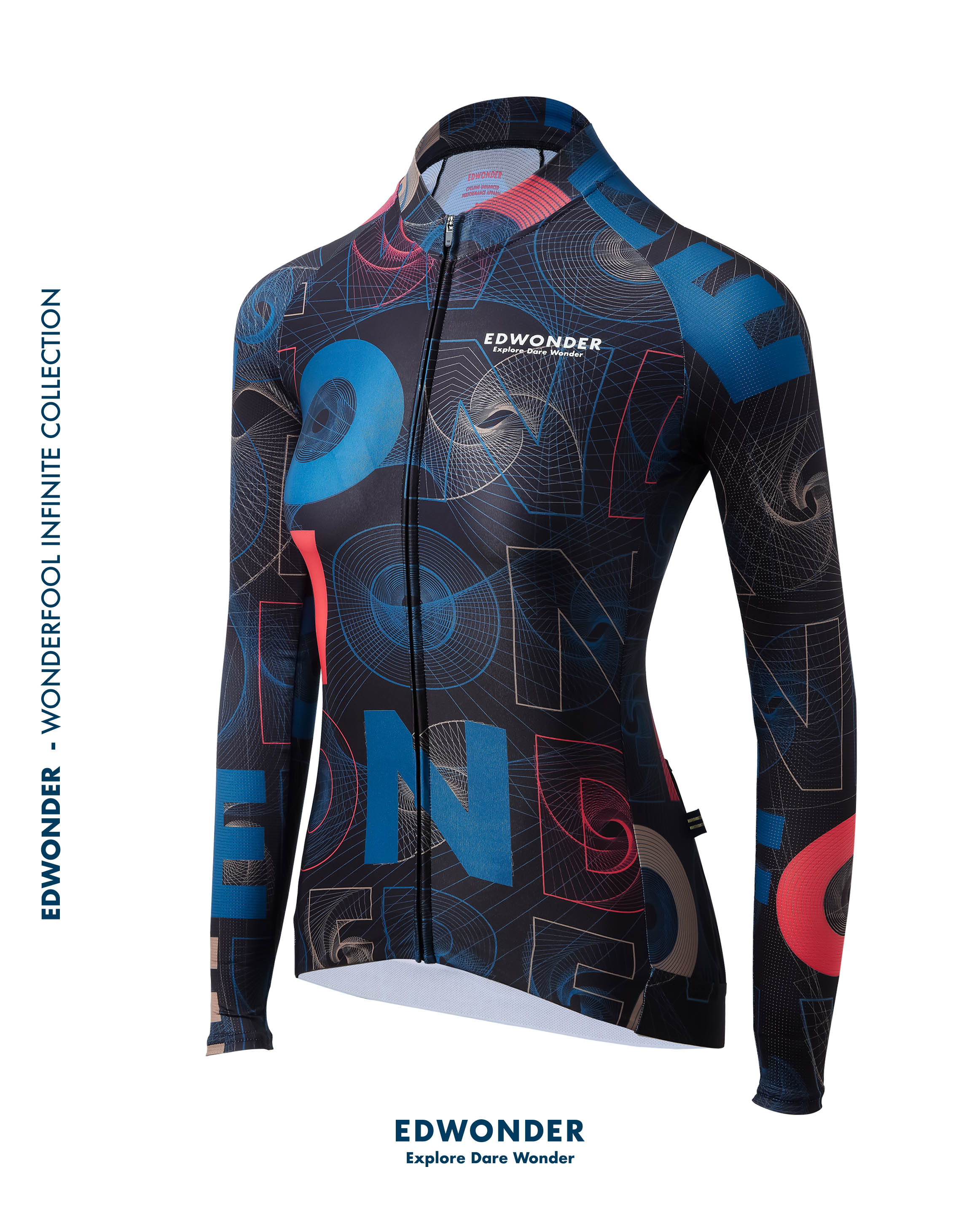 W无限(女)长袖车衣-星际黑 Jersey