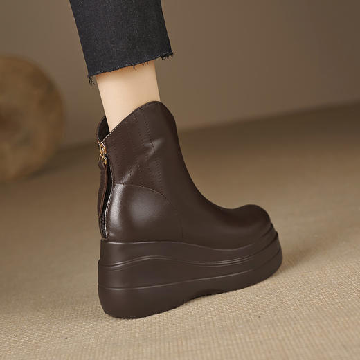冬季新款，高跟防水台真皮靴子MQE-G82-8 商品图11