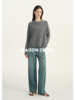 MAISON CECILE做旧水洗蓝梨形友好直筒阔腿牛仔裤 商品缩略图3