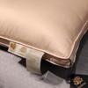 【6F】富安娜 云绫纱蚕丝夹心枕/诺里斯，74*48，浅咖 商品缩略图1