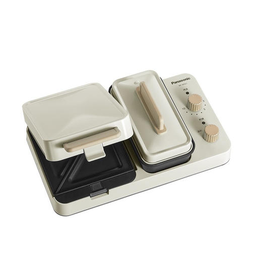 松下（panasonic） 三明治早餐机家用小型轻食机懒人多功能华夫饼吐司压烤机 NF-MS01WSQ 米白色 商品图8