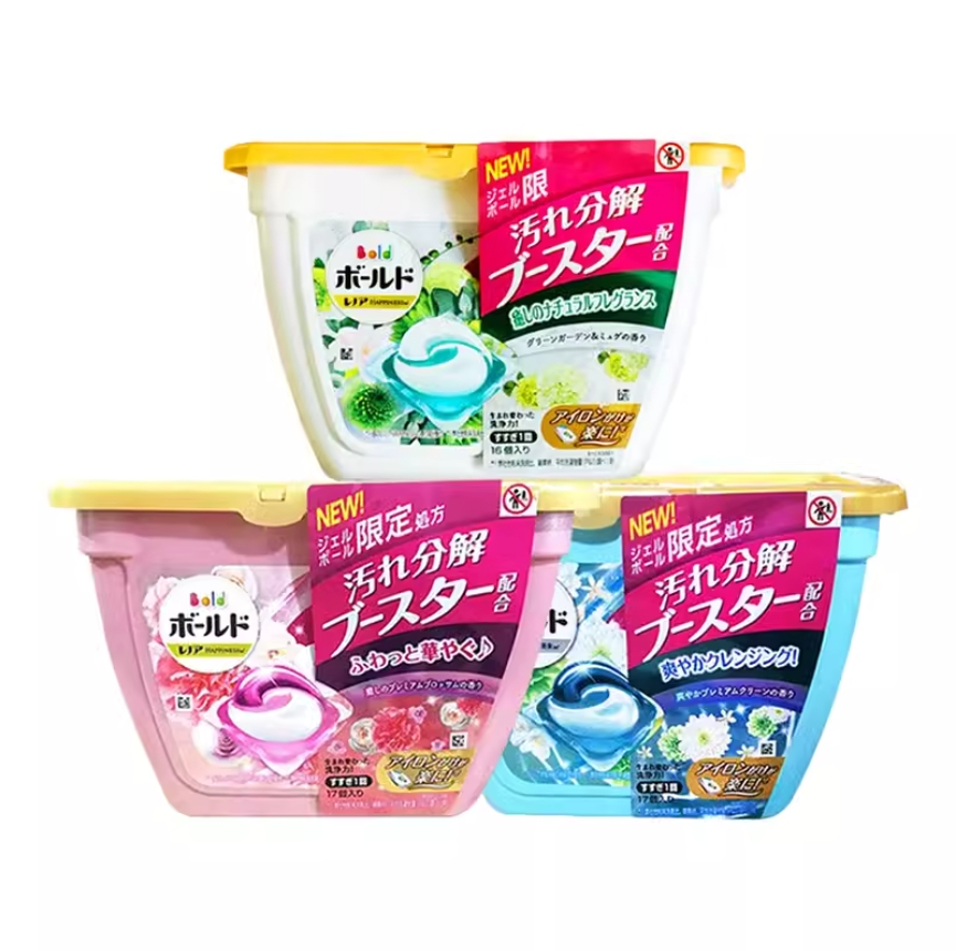 买三免一！PG/宝洁Bold超浓缩百合花洗衣凝珠17颗/盒洗衣球 【exp2024.6非质量问题不退不换】