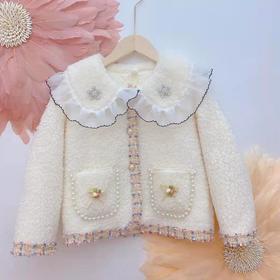 【公主般的款式！儿童小香风外套】女童新款冬季小香风毛毛外套公主宽松洋气休闲儿童，奢华毛毛外套，细腻温暖如你的心。ry