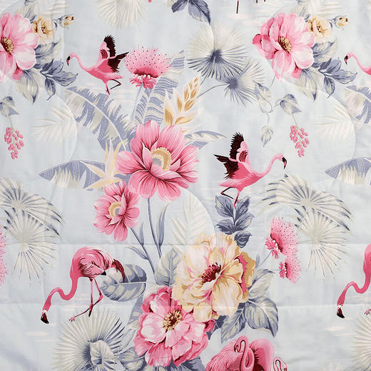 富安娜（FUANNA）纯棉七孔抑菌夏被-悦舞红颜 203*229cm 商品图3