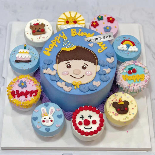 男宝生日纸杯组合蛋糕S181 商品图0