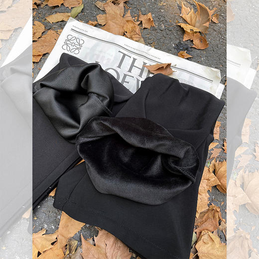 <曾小咸推荐>【超有弹超舒服】无感加绒西装微喇裤 商品图1