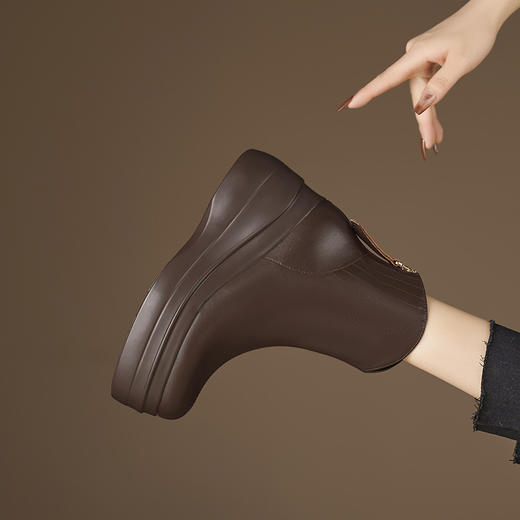 冬季新款，高跟防水台真皮靴子MQE-G82-8 商品图12