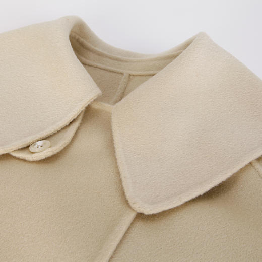 NH943斯尔丽23冬上新高级感小个子可爱翻领减龄时尚双面呢大衣 商品图4