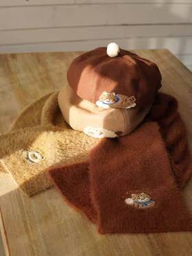 妙吉mewji丨仿水貂毛针织围巾