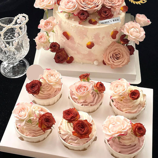 结婚鲜花纸杯组合蛋糕S217 商品图1