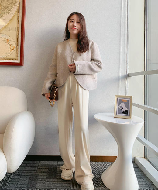 【百图lulu定制】【糯米裤】柔软细腻  垂顺  高弹 磨毛 休闲裤 商品图1