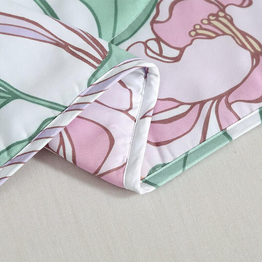 富安娜（FUANNA）轻灵花舞七孔抗菌印花夏被  203*229cm(370g) 商品图1