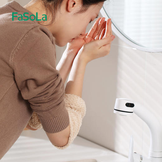 FaSoLa洗脸手腕带防溅水到袖口洗漱挡水防湿袖吸水手巾护腕运动擦汗手环 商品图2
