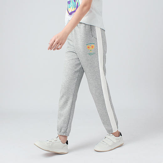 「三款配色」秋季童裤韩版新款女童针织长裤 大童拼色时尚运动裤儿童裤子童装 商品图3