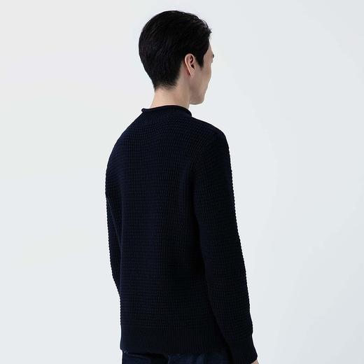 SUNSPEL男士秋冬美利奴羊毛卷领针织毛衣套头衫 商品图2