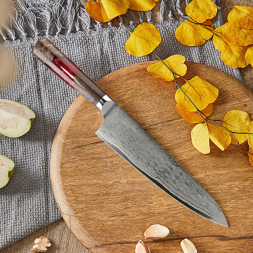 拓 灵珑厨师刀大马士革不锈钢菜刀家用切牛肉刀多用刀料理刀 商品图2