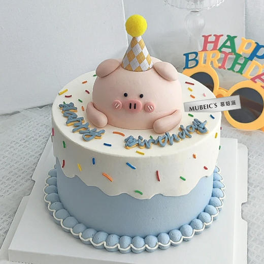 周岁猪猪蛋糕S165 商品图0