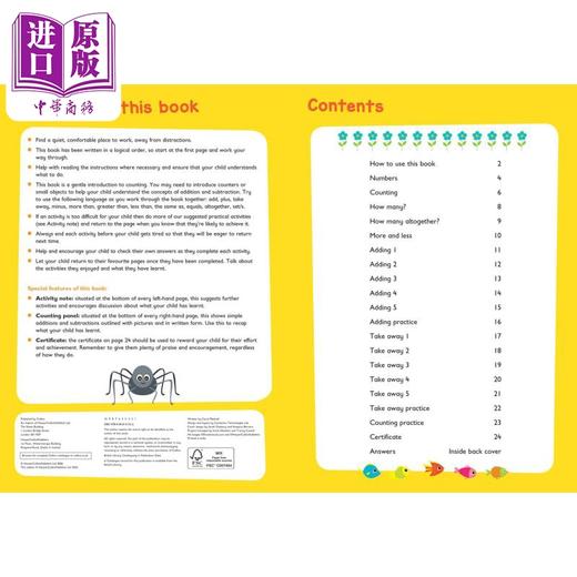 预售 【中商原版】Collins Easy Learning Ks1 Counting Ages 3-5柯林斯易学儿童1 数数 3-5岁 英文原版进口图书 儿童教材教辅 商品图1