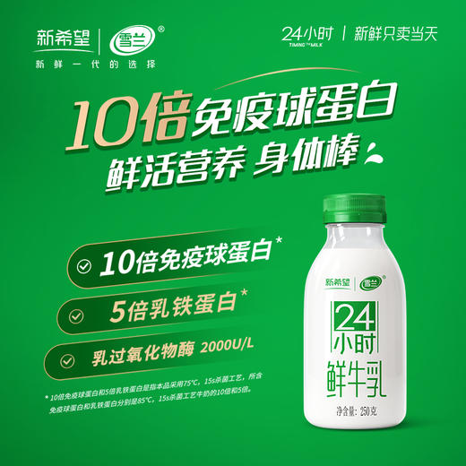 【雪兰订奶到家】24小时鲜牛乳 | 塑瓶 250g 配送上门 商品图0