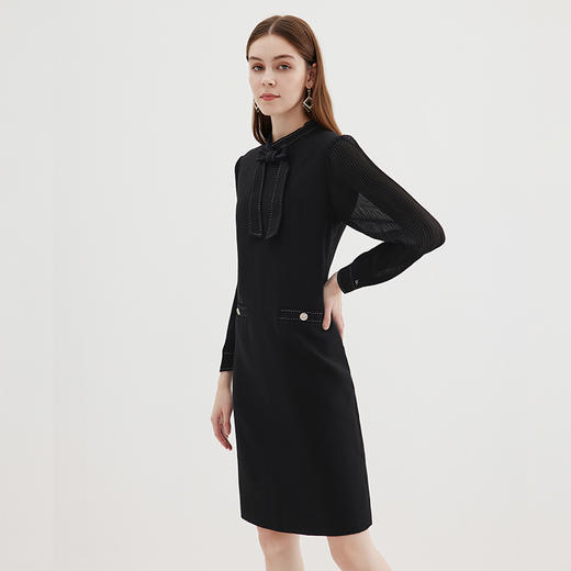 EITIE爱特爱冬季新款大气显瘦通勤连衣裙7207913 商品图3