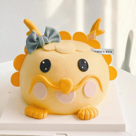 立体龙宝宝半翻糖蛋糕S160 商品图0