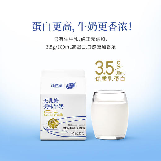 【雪兰订奶到家】无乳糖美味牛奶 | 屋顶盒 250g 配送上门 商品图3