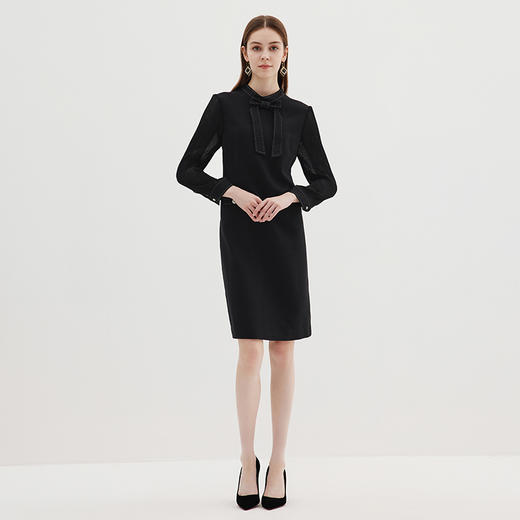 EITIE爱特爱冬季新款大气显瘦通勤连衣裙7207913 商品图1