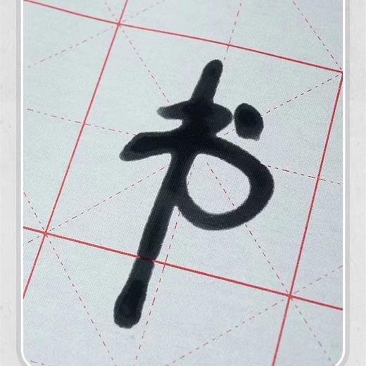 天天练仿宣水写布3546cm米字格 1张 练毛笔字练字兼毫毛笔书法清水布学生初学训练练字 商品图4