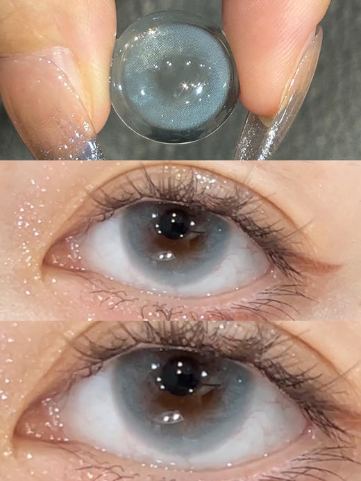 【大直径半年抛】LOVEIIKIRA-蓝悠悠-14.5mm【半年抛 0-1000度 含有525/575】着色13.9mm 商品图6