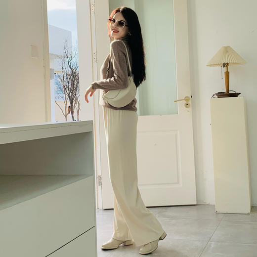 【百图lulu定制】【糯米裤】柔软细腻  垂顺  高弹 磨毛 休闲裤 商品图4