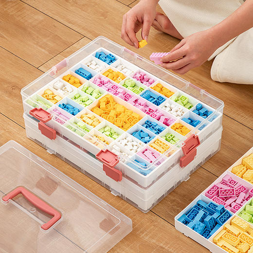 【为积木量身打造的收纳盒】儿童玩具分层收纳箱 轻松收纳积木 成套收纳不易丢失 乐趣中培养孩子收纳习惯 商品图2