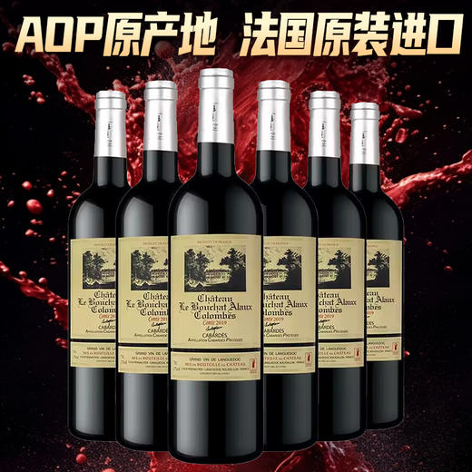 【1分加购】哥伦布 哥仑布古堡 干红葡萄酒 伯爵 750ml*6瓶 整箱 商品图1
