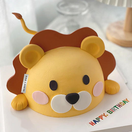 立体狮子半翻糖蛋糕S157 商品图0