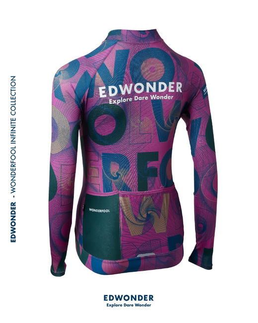 W无限(男)长袖车衣-莓果紫Jersey 商品图1