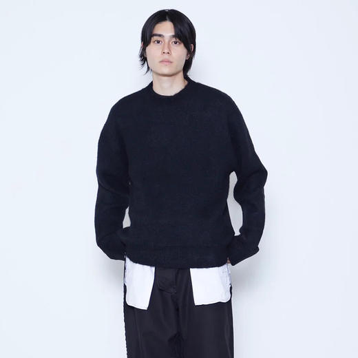 SOE Mohair Sweater & Sweat Shirts 马海毛羊毛棉双面拼接毛衣 商品图0