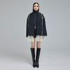 NH937斯尔丽2023冬上新围巾款手工立体绣边撞色宽松显瘦既视感双面大衣 商品缩略图3