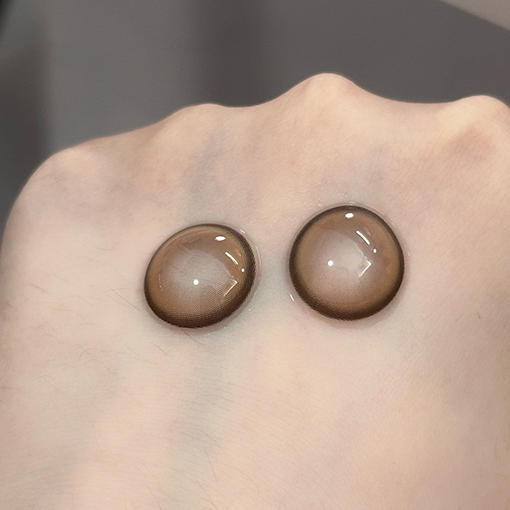 Sasababy 奶栗泡泡 月抛 两片 14.5mm 参考着色13.9mm 基弧8.6 含水42% 新锐国货 商品图5