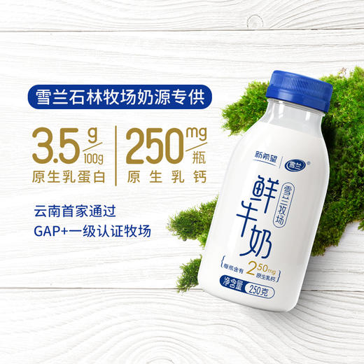 【雪兰订奶到家】牧场鲜牛奶 | 塑瓶250g 配送上门 商品图2