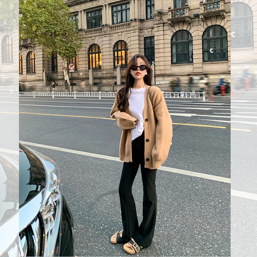 <曾小咸推荐>【超有弹超舒服】无感加绒西装微喇裤 商品图0