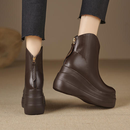 冬季新款，高跟防水台真皮靴子MQE-G82-8 商品图9