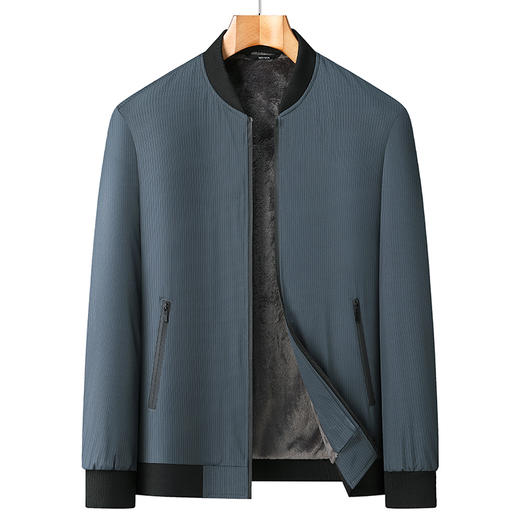 【新款DB】大依优型大码加绒外套夹克加肥加大肥佬休闲上衣男士胖子商务 商品图2