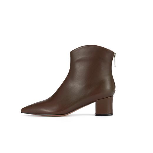 westory2023秋季新品粗跟切尔西靴女牛仔风优雅尖头靴W23DS83081 商品图4