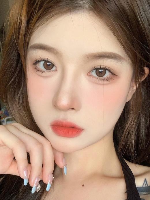 olens月抛 氧气棕/灰 realring 14.0mm 一盒2p  不同度数请拍同款2盒 商品图6