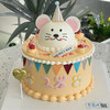 周岁鼠宝宝蛋糕S153（数字修改请备注） 商品缩略图0