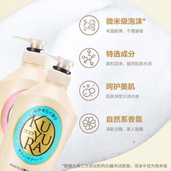 【双十一 爆品】可悠然沐浴露 香氛滋润男女通用沐浴套装550ml+550ml 商品图1