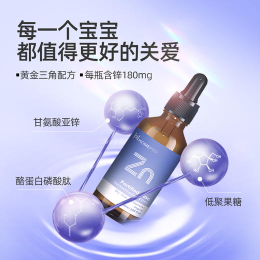 HomePro/合普诺 强化锌营养素补充滴液 60ml【保质期：2025年7月20日】 商品图1