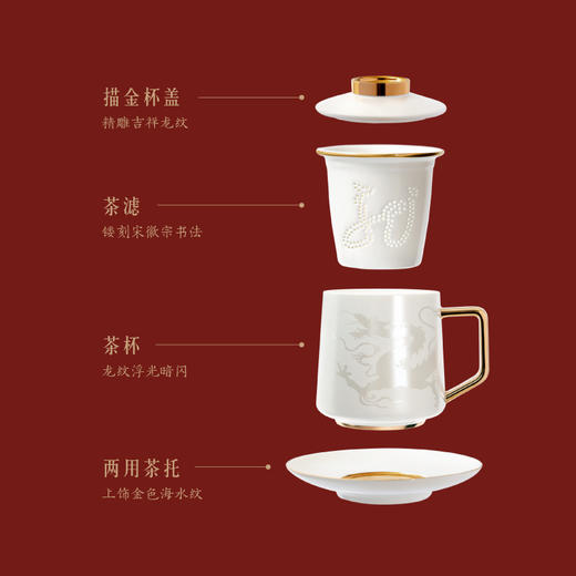 【故宫茶具】神龙杯茶水分离茶具商务礼物 商品图4