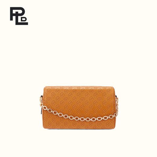 保兰德PLD东方雅奢大彩蝶头层牛皮手提盒子包小方包体制内秋冬通勤链条包女包 商品图0