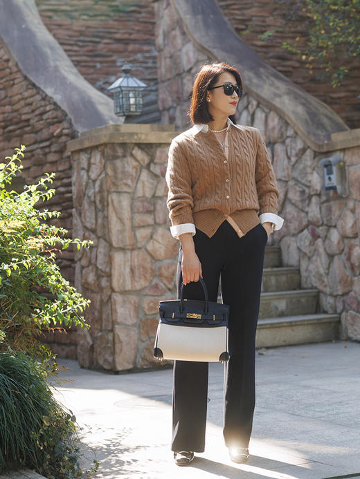 ”神裤回归“加绒版高腰 全身高弹 窄版阔腿西装裤 商品图2