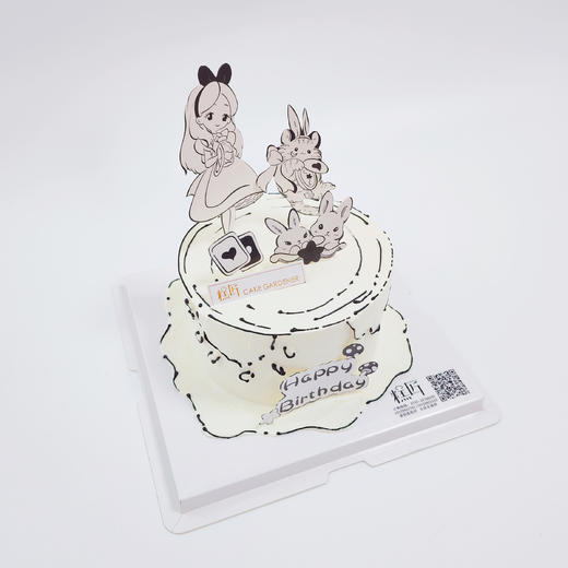 小女孩二次元蛋糕（奶油戚风蛋糕） 商品图3